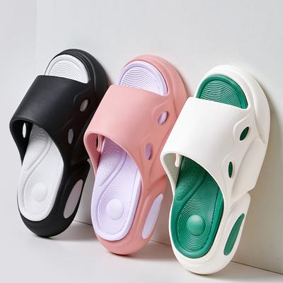 Fashion Mix Color Thick Platform Cloud Slippers for Women Eva Soft Air Cushion Slippers Woman Summer Non Slip Beach Flip Flops Sandals