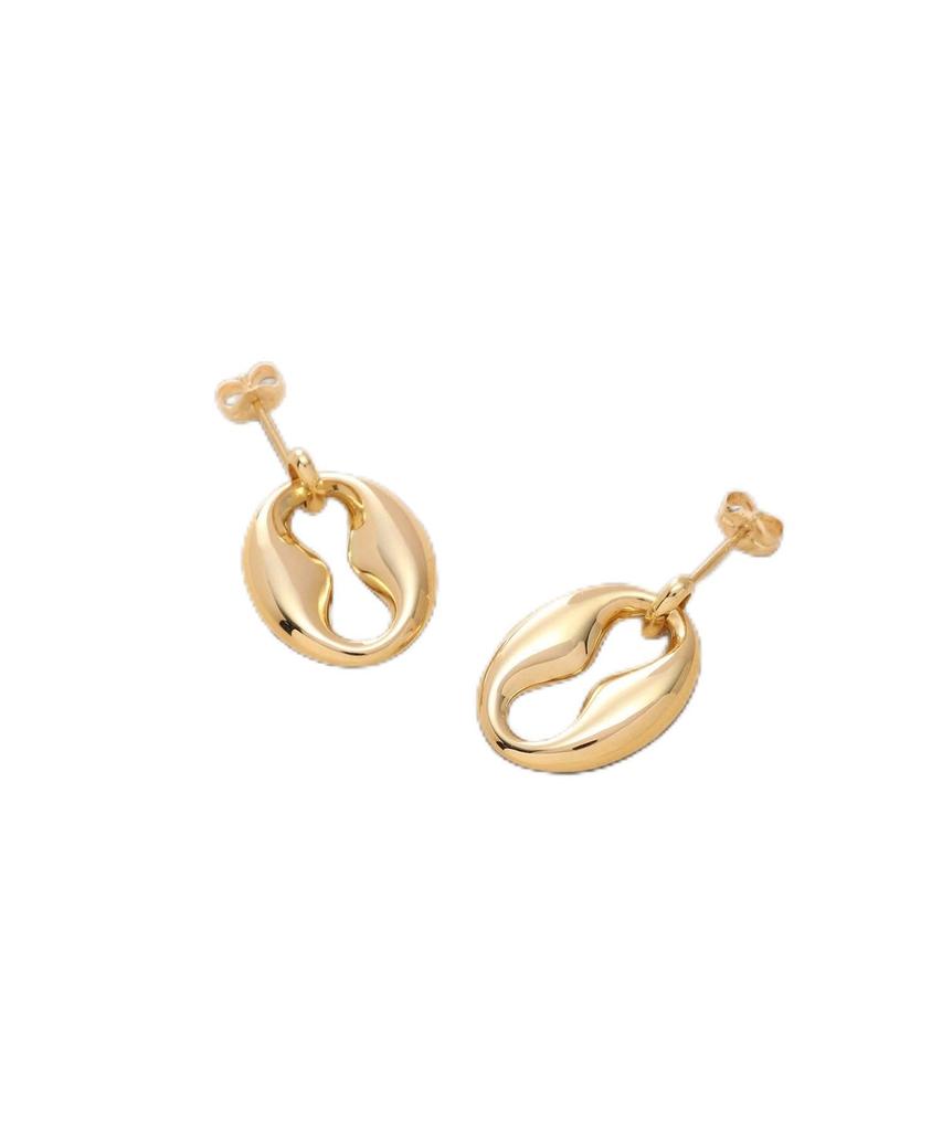 Earrings K10 Hollow Marine Motif Stud Earrings 40576628 Yellow Gold 00 [Kokoshnick] Women's (100)