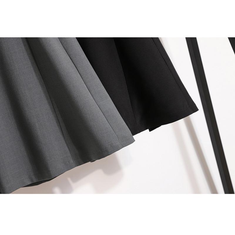 Women Summer Plus Size High Waist Skirts Vintage Elastic Pleated Elegant Long Skirts 5XL