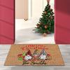 Christmas Bath Door Mat Cute Gnome Snowman Floor Mat Non Slip Area Rugs For Living Room Bathroom Home Entrance Decoration