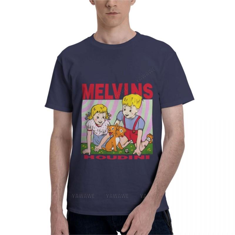 Cotton Unisex Tshirts Melvins Houdini Classic Tshirt Heavyweight T Shirts Tee Shirt Brand Tshirt Male Tops