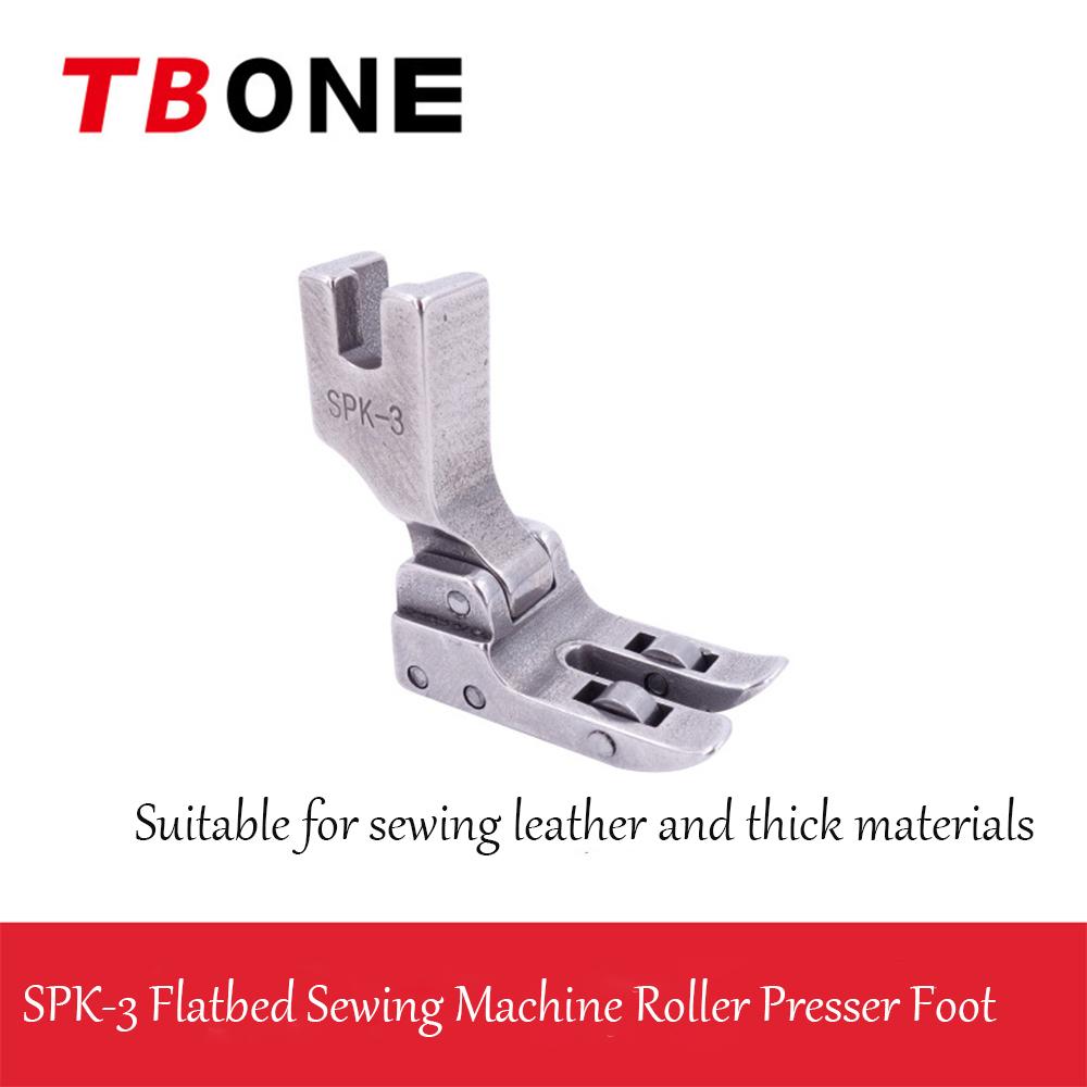 

Industrial Sewing Machine Flatbed Lockstitch Machine Roller Presser Foot SPK-3-Bearing-Equipped All-Steel Presser Foot for