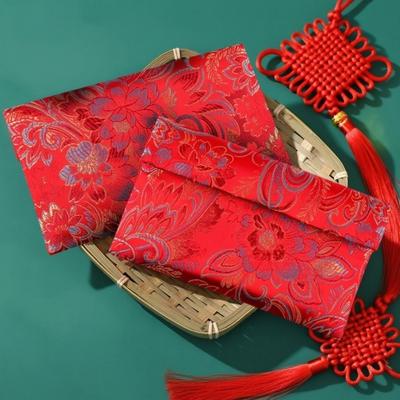 Chinese Style Wedding Money Pocket Brocade Red Packet Hongbao New Year Red Envelope  Birthday