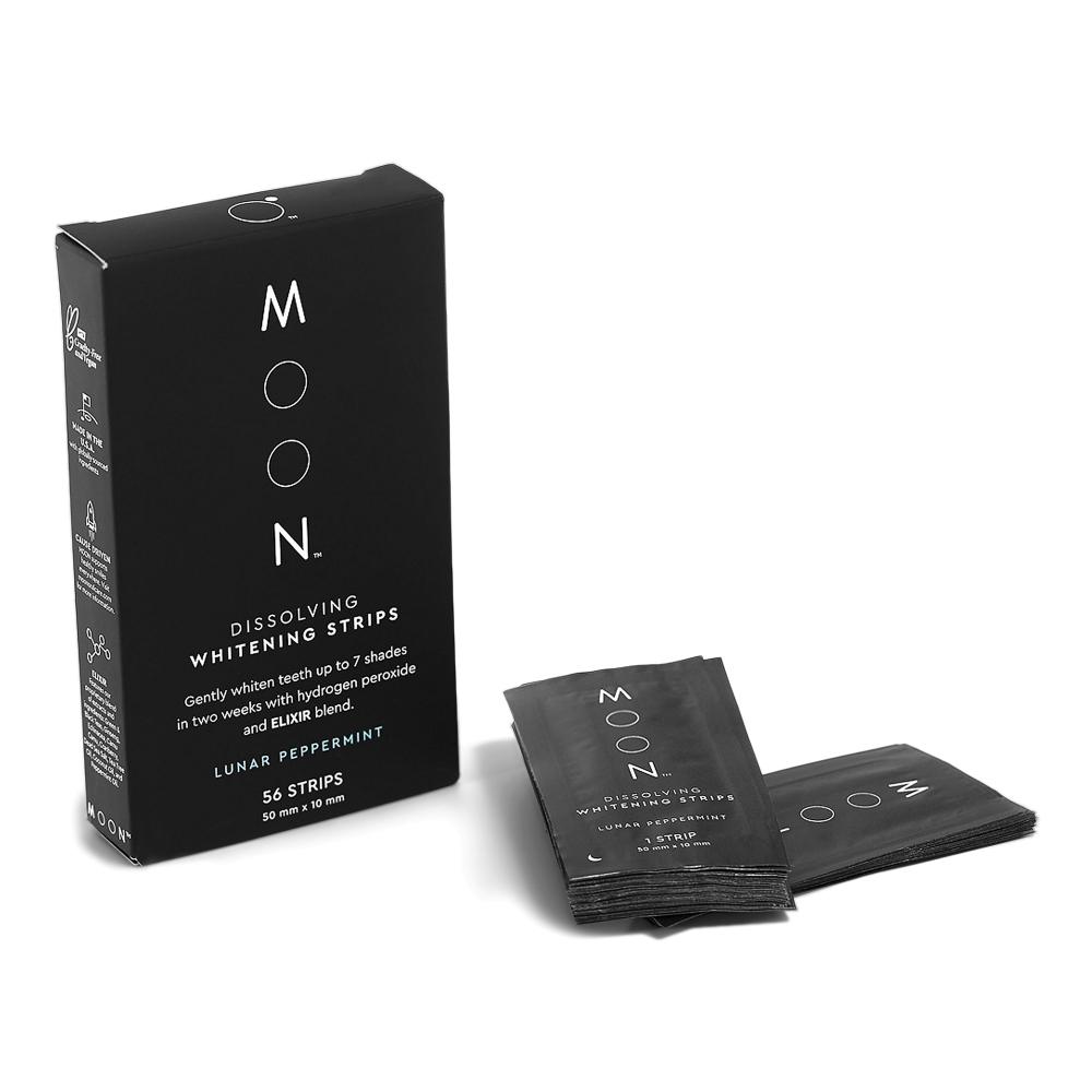 Moon Dissolving Teeth Whitening Strips   Gentle At Home Whitening 56 Ct
