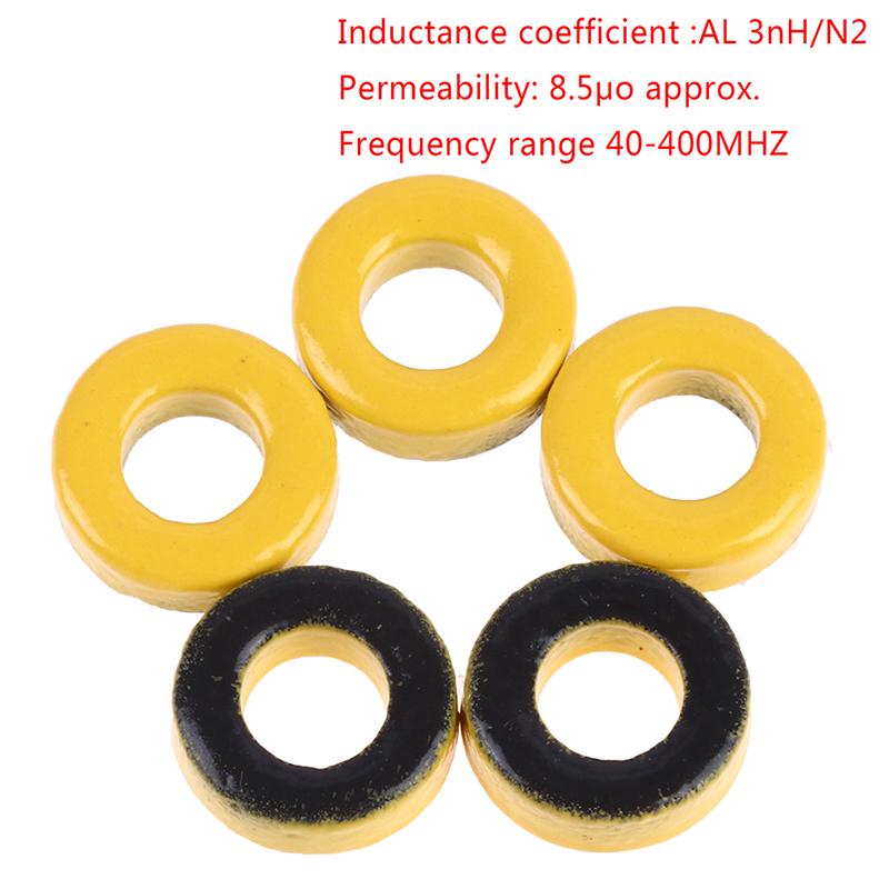 Πυρήνες Σιδηροπολτού T37-6 9.5*5.2*3.3Mm Al3.0nH/N2 8.5uo Τοροειδής Πυρήνας Φερρίτη