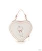 Samantha Vega "The Aristocats" "Disney Marie" Collection Heart-Shaped Shoulder Bag for Girls, White, 000724201750611000