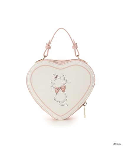 Samantha Vega "The Aristocats" "Disney Marie" Collection Heart-Shaped Shoulder Bag for Girls, White, 000724201750611000
