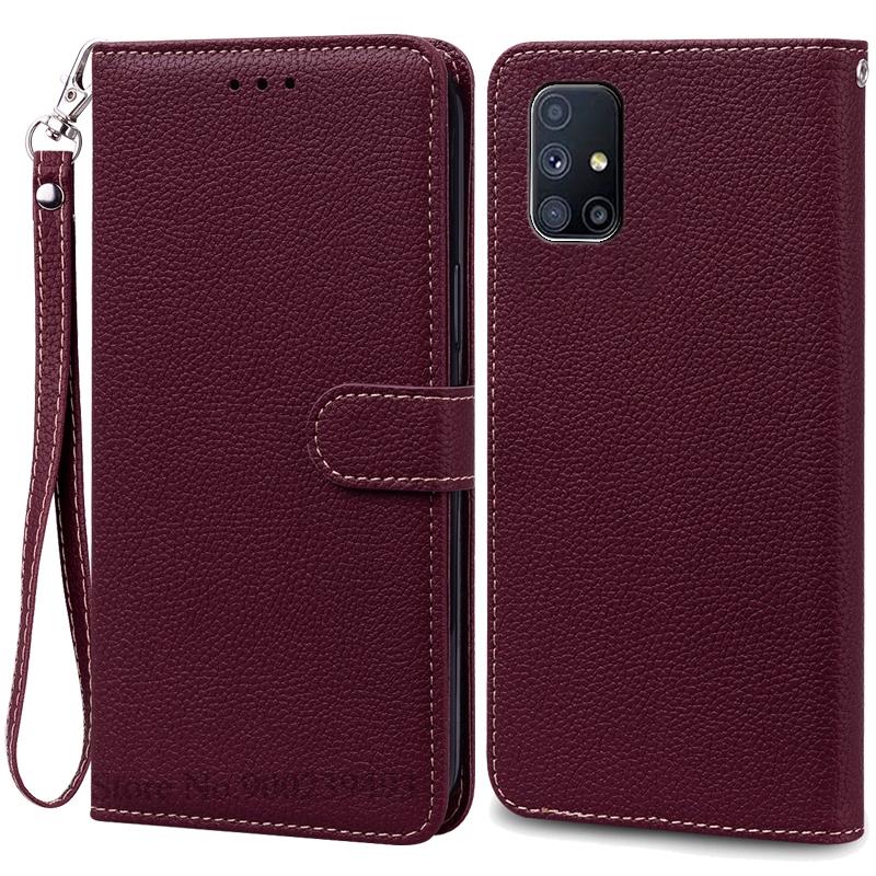 For Samsung M51 Case Soft Silicone Wallet Leather Flip Case For Samsung Galaxy M51 Case M 51 Stand Book Cover Coque Fundas