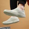 Light Breathable Walking Shoes Men's Knitted Mesh Casual Sports Shoes Soft Elastic Running Shoes Leisure Flats