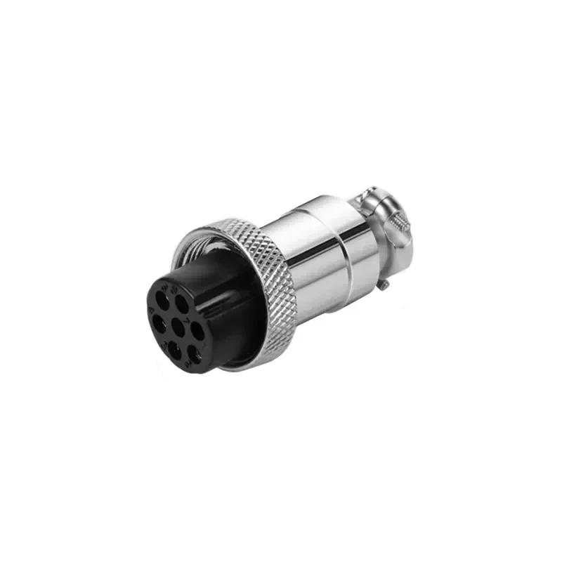 T&I Gx16/Gx12/Gx20 Gold-Plated Aviation Socket Male&Female Connectors 2p/3/4/5/6/7/8/9/10/12/14/15 Pins Cable Connector
