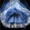 Girls' Elsa Princess Long-Sleeve Cosplay Costume Dress for Spring, Autumn, and Winter - Perfect for Halloween, Birthdays, and Evenings.