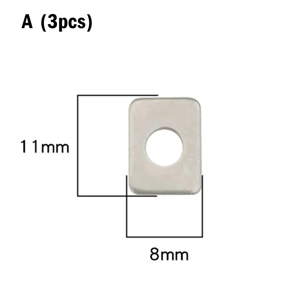 3Pc Silent Oil-Free Valve Plate Cylinder Head Plate Iron Sheet For Air Compressor Pump Head Belt Piston Machine Power Tool Parts