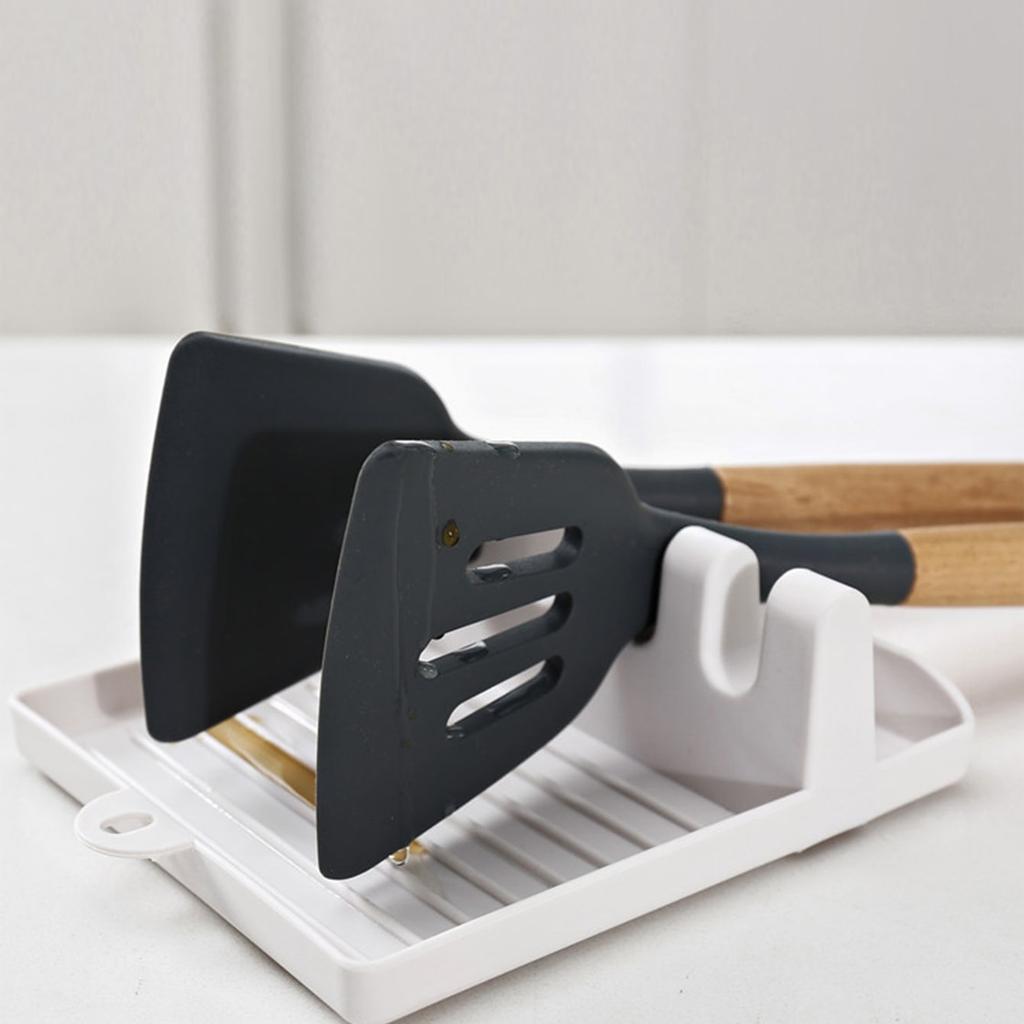 1 kitchen spatula holder, pot lid holder, countertop shovel, spoon holder, soup spoon mat, chopstick holder, soup spoon