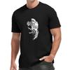 European Size 1pc Men'S Casual Sports T-Shirt with Geometric Rooster Print, Cotton Knit Fabric, Slight Stretch, Crew Neck, Regular Fit for Beach