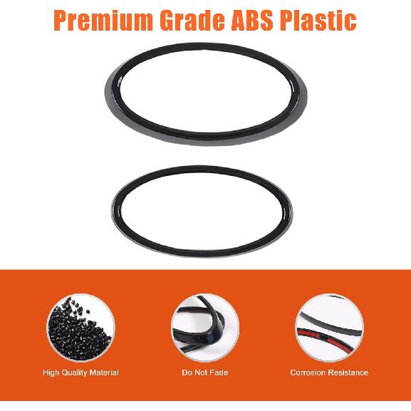 

Комплект накладок на эмблемы спереди и сзади Эмблема Значок Логотип Кольцо Подходит для Subaru WRX 2022 2023 Автомобиль Накладка для украшения логотипа спереди и сзади Эмблема на крышку багажника автомобиля матовый черный