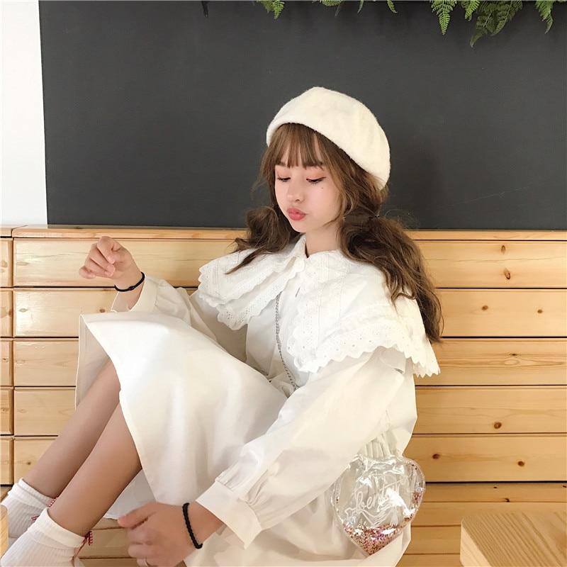Ulzzang Cute White Clothes Buy Japanese Harajuku Women Mini Lolita Dress  Double-Layered Lace