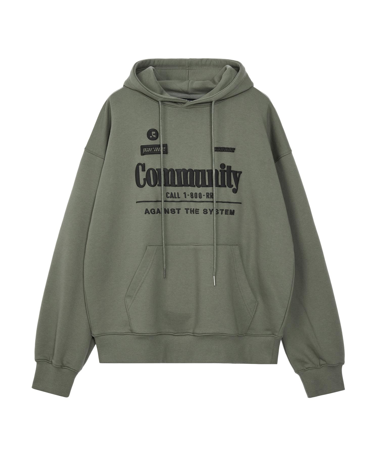 Худи оверсайз Rest And Recreation Rr Community - Хаки One
