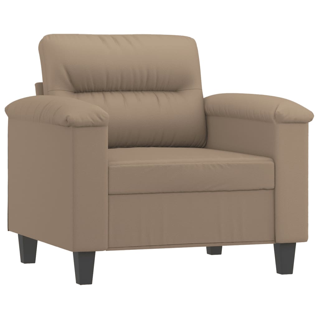 Armchair Cappuccino Brown 60 Cm Artificial Leather