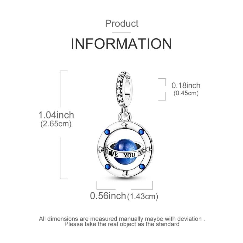 Charms Platablue Starry Sky Planet Stars Beads Fit Originalbracelets Charms For Women Jewelry Diy Making Gifts