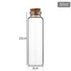 30mm Bayonet Cork Glass Wishing and Message Bottle for Agarwood Tea or Reagents