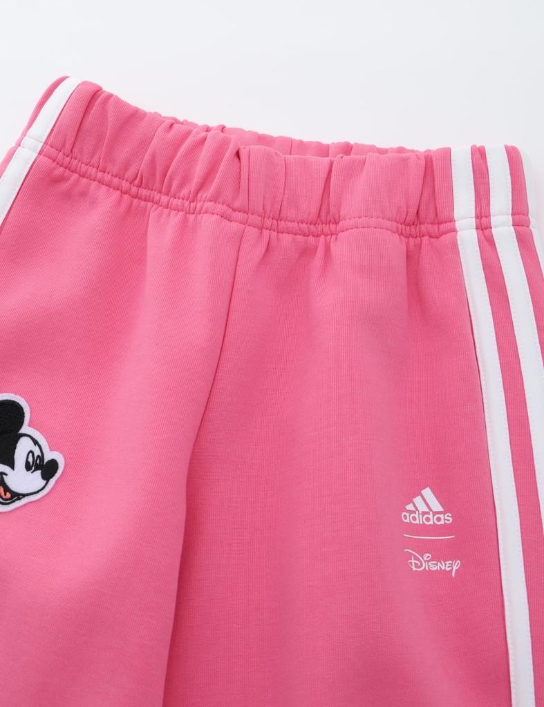 Adidas Disney Micky Maus Jogginganzug und Hosen Set Clear Pink Fusion J110 Kinder (KLW13) - Oberteil Rosa/Weiß, Unterteil F23/Weiß (IQ4799)