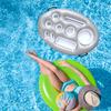 Inflatable Drinks Holder Pool Beer Drinks Holder Multifunctional PVC Blow Up Cup Coasters Leakproof for Beach Time Spa