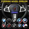 45MM Car Steering Wheel Badge Emblem Sticker Auto Styling For 1 3 5 7 Series M Performance M3 M5 F01 F20 F10 F13 F16 F34 E84