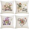 New Creative Floral Dandelion Pillow Case Home Sofa Cushion Pillow Case Decoration