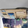 Car Sun Visor Organizer ID Card License Holder with Elastic Band Auto Sun Visor Storage Pouch Interior Organizer for Car SUV Tru