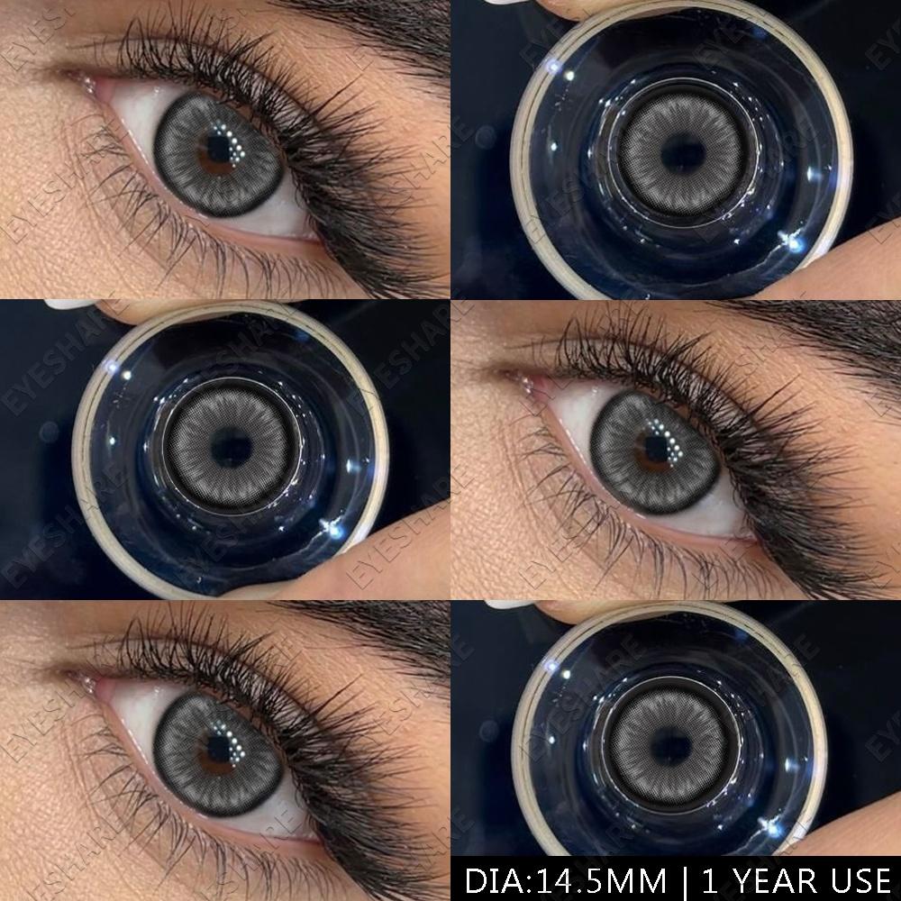 Blaue Linsen, 1 Paar, farbige Pupillen für die Augen, modische Beauty-Linsen, farbige Kontaktlinsen, große Augen, Colorcon-Linsen, jährlicher Gebrauch