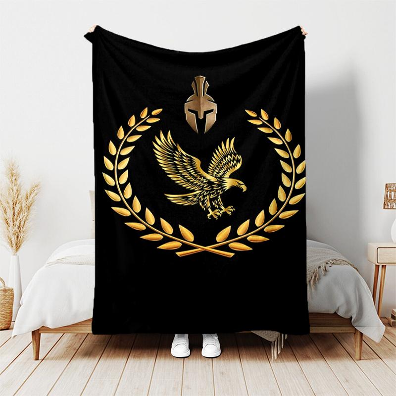 1pc Blanket SPQR Roman Eagle Print Design, Lightweight Blanket for Sofa, Bed- Soft &Warm, Gift for All Seasons Like Christmas, Halloween