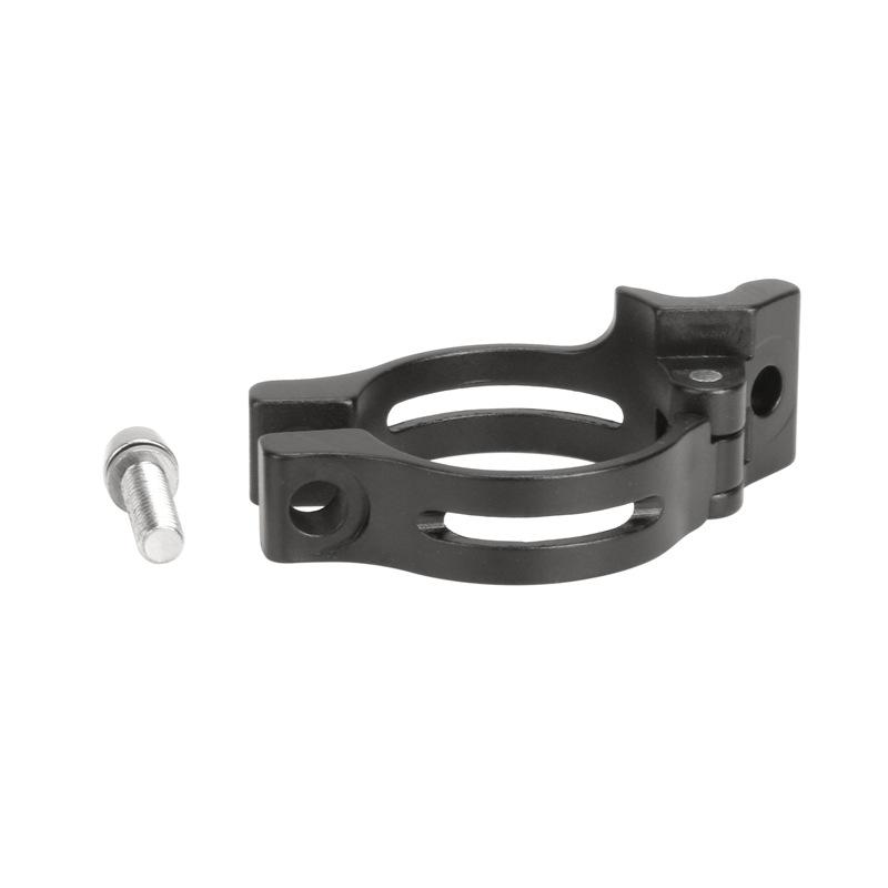 31.8/34.9mm Road Bike Bicycle Front Derailleur Clamp Adapter Ring Aluminum Alloy Road Bike Clamp Front Shift Conversion Seat Black 31 8mm