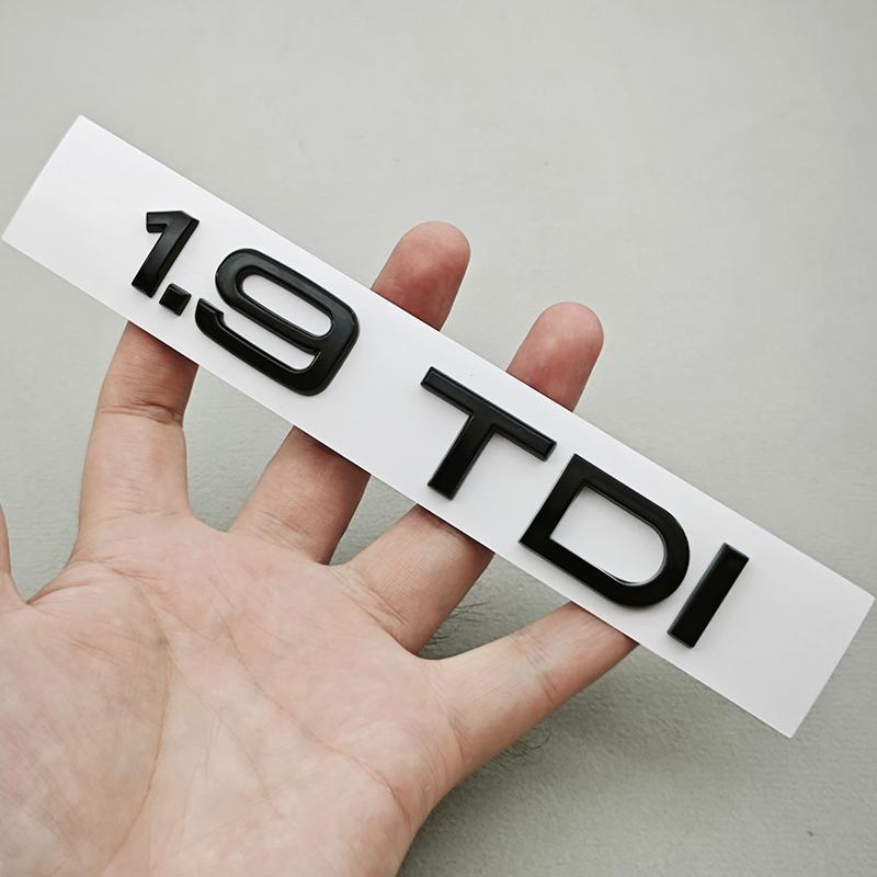 3D ABS Car Logo 1.9 2.0 2.8 3.0 4.2 TDI 3.6 Sticker Trunk Emblem Rear Badge For Audi A3 A4 A5 A6 A7 A8 Q3 Q5 Q7 Q8 Accessroies