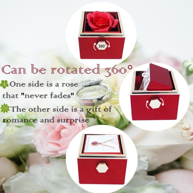 Acrylic Jewelry Box Romance Valentines Gift with Sturdy Designs for Travel Use