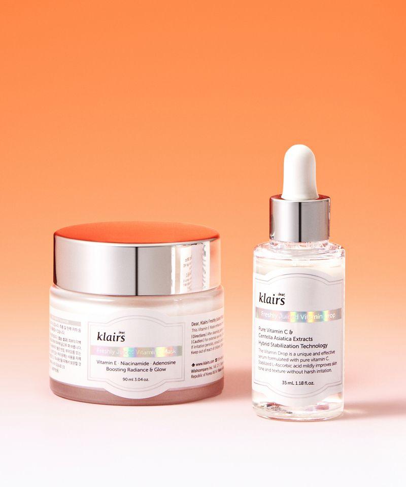 Vitamin Drops 35ml + Vitamin E Mask 90ml 2-Piece Set