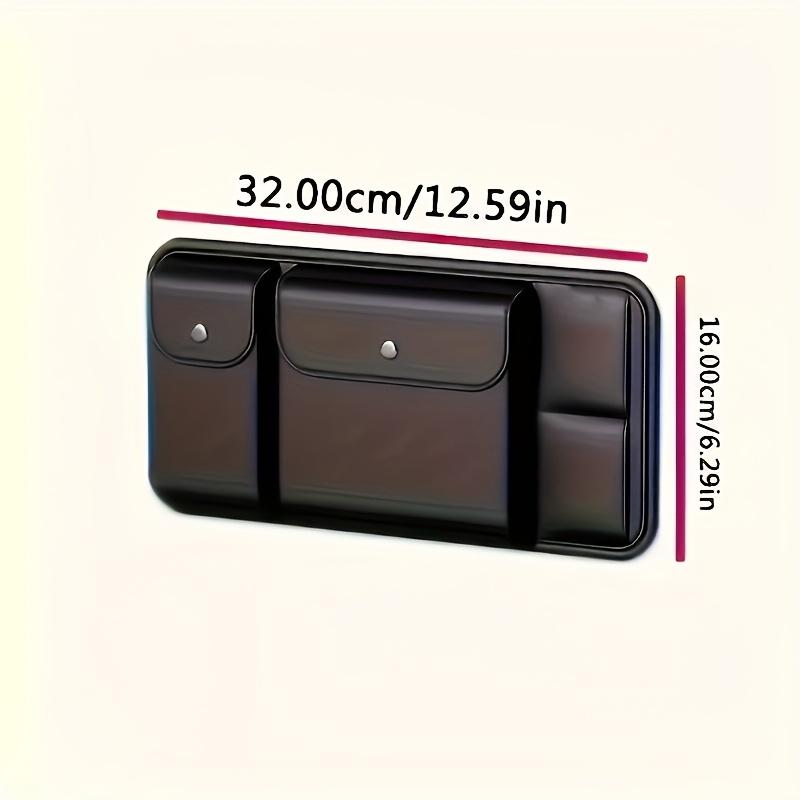 Car Sun Visor Storage Organizer Multi-Pocket Sun Visor Holder Glasses Document Storage Bag Universal Car Interior Accessory