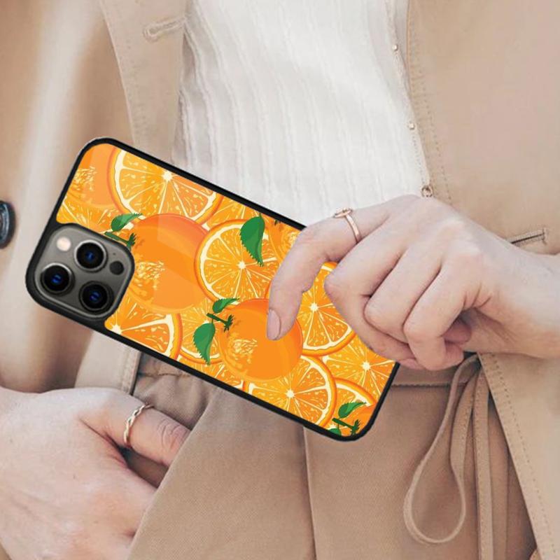 Summer Fruit Orange Magnetic Phone Case For APPLE iPhone 17 Air 16 14 13 12 Pro Max 15 Plus Wireless Charge With MagSafe Cover