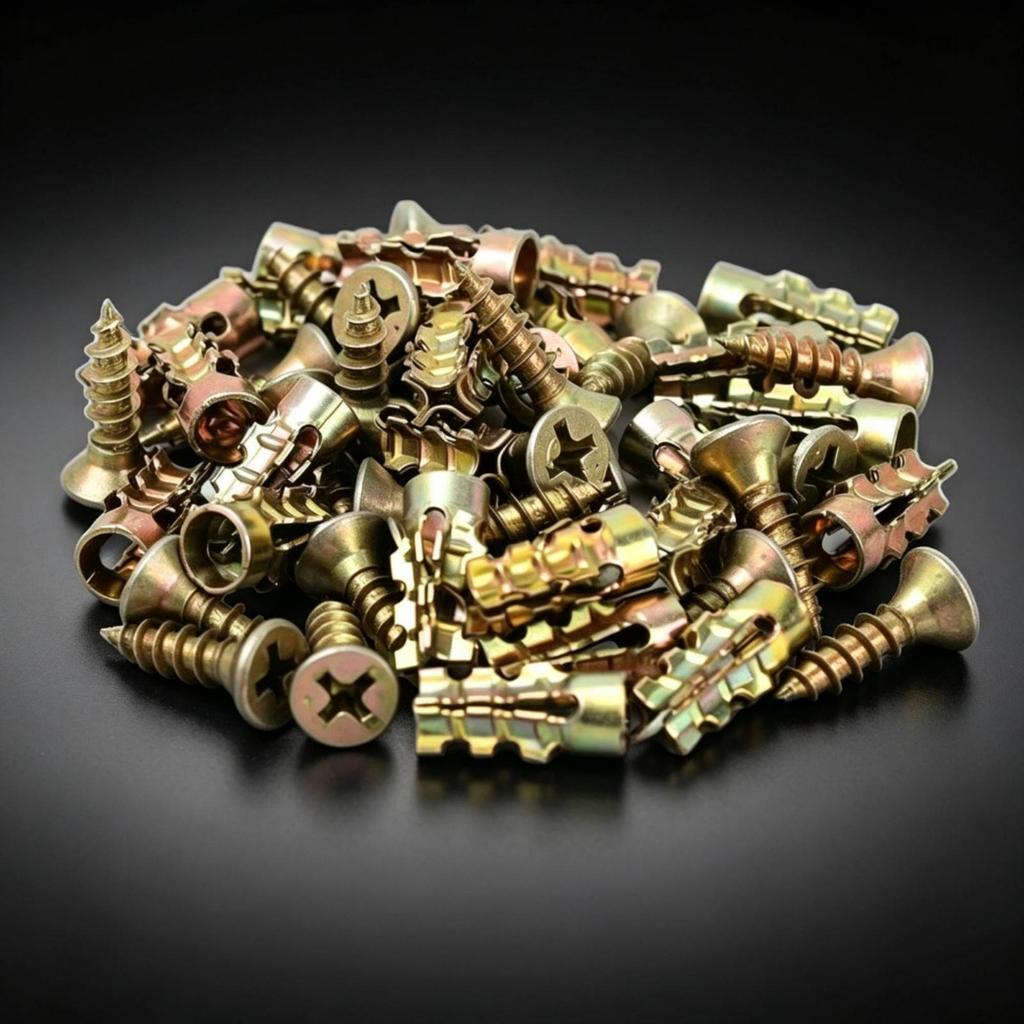 200 Pieces Metal Expansion Wall Anchors Expanding Hardware Fasteners