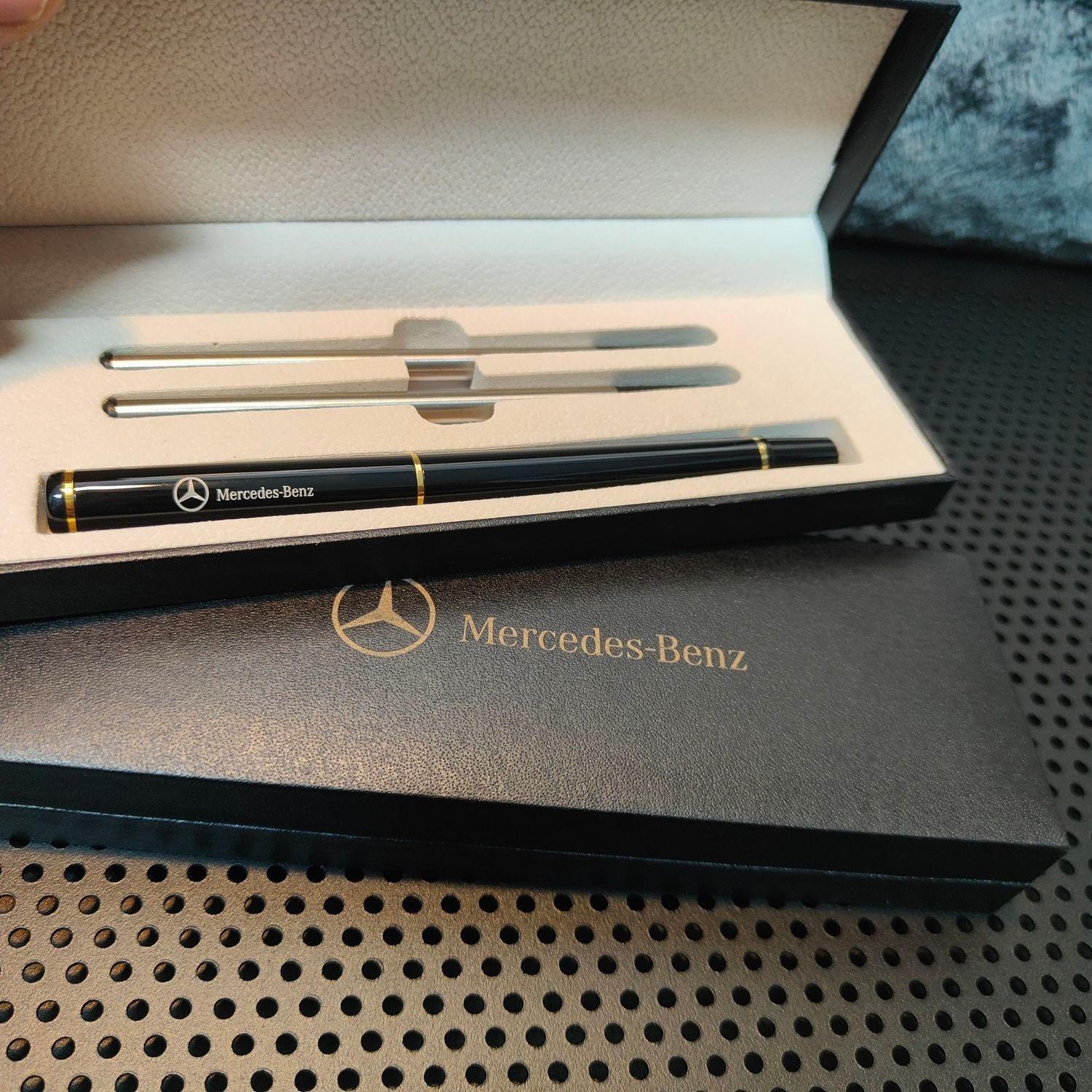

For Mercedes Benz AMG A B C E S GLA GLB GLC GLE CLA Gift Box Packaging Luxury Metal Ballpoint Pens School Signature Roller Pen