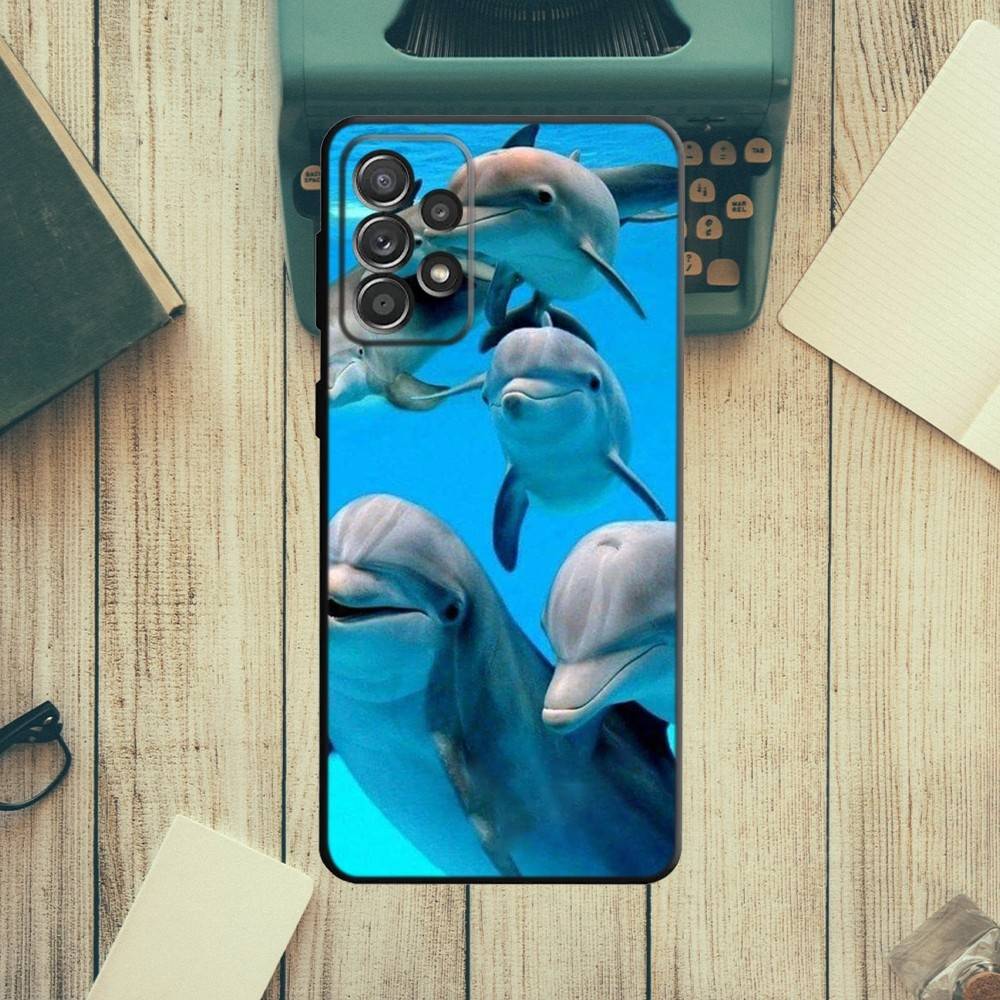 

sea animal cute dolphin Phone Case For Samsung S21,S22 Ultra,S20,S30 plus,S22 plus,S23,S30 ultra 5G Silicone Cover Samsung S21plus