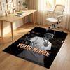 Personalized Crystal Velvet Carpet,Central Cee Custom Printed Name, Plush Area Rug For Home Indoor Decor