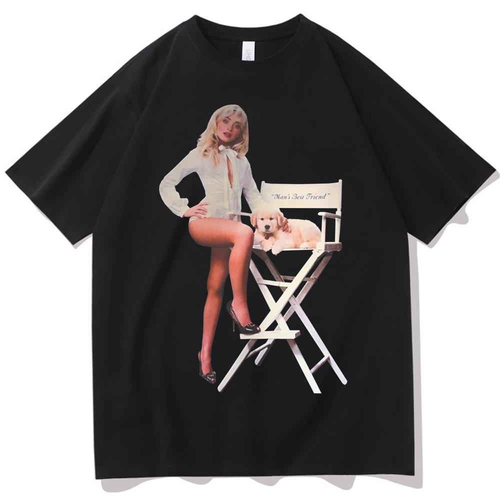 Sabrina Carpenter Best Friend T-Shirt Women Summer Female Y2K Clothing Women Cotton Harajuku Fashion Casual Streetwear Tees Tops