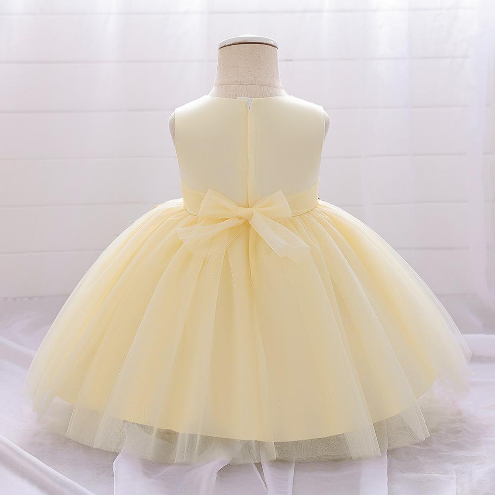 Holčička Růžové šaty Elegantní Princezna Narozeninová párty Plesové šaty Volánky pro děti Večerní Luxusní šaty Slavnostní kostýmy