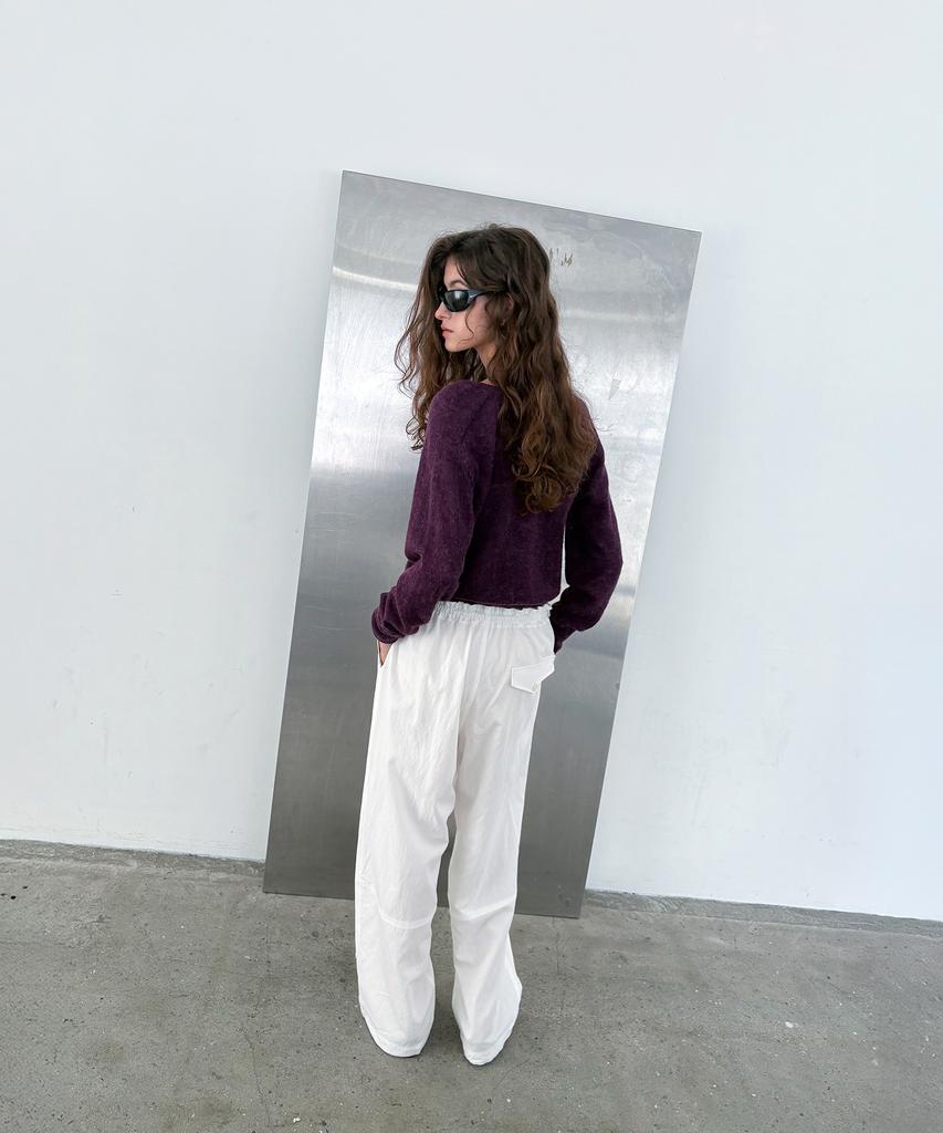 Poeteuseoul Signature Alpaca Cardigan_Purple