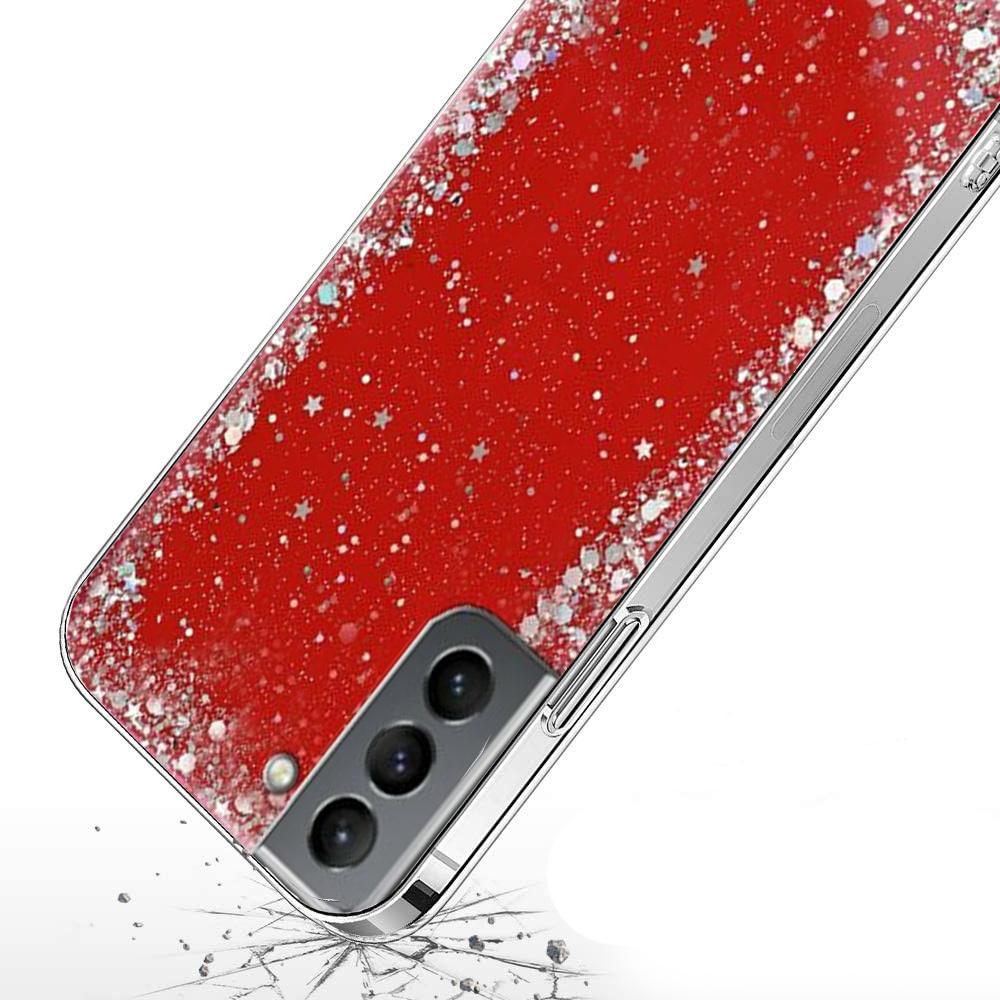 Samsung Galaxy S21 Case, Glittery, Red