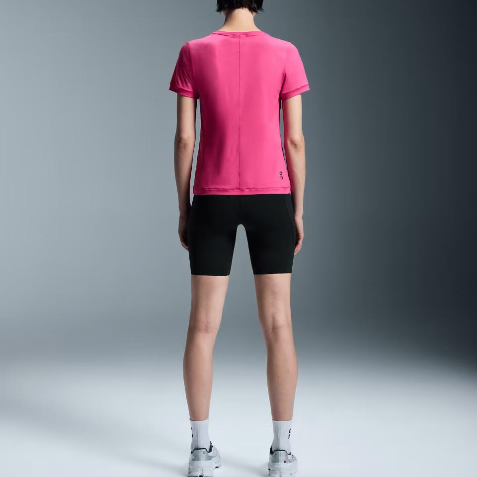 On Movement T 2024 Autumn Winter Fitness Training Series Fashi Logo Moisture Wicking Short Sleeve T-Shirt Women T-Shirts Pink 1WE30382503