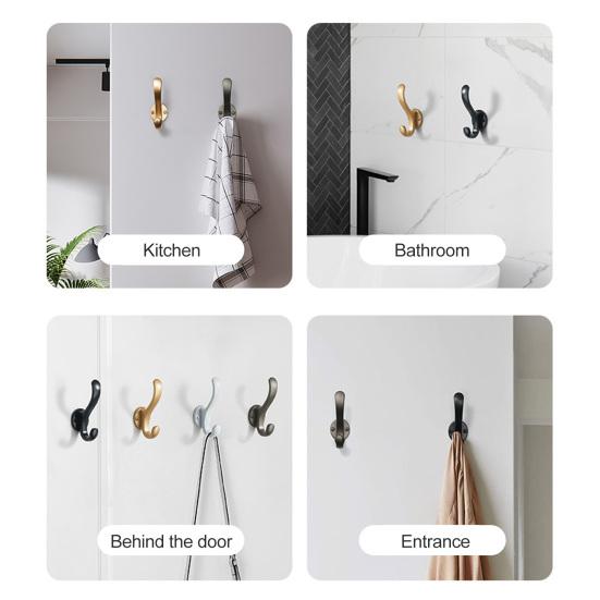 1 Set Aufbewahrungshaken, multifunktional, wasserdicht, glatte Kante, mit Schrauben, einfarbig, platzsparend, für Handtaschen, Hüte, Kleiderhaken, Haushaltsbedarf