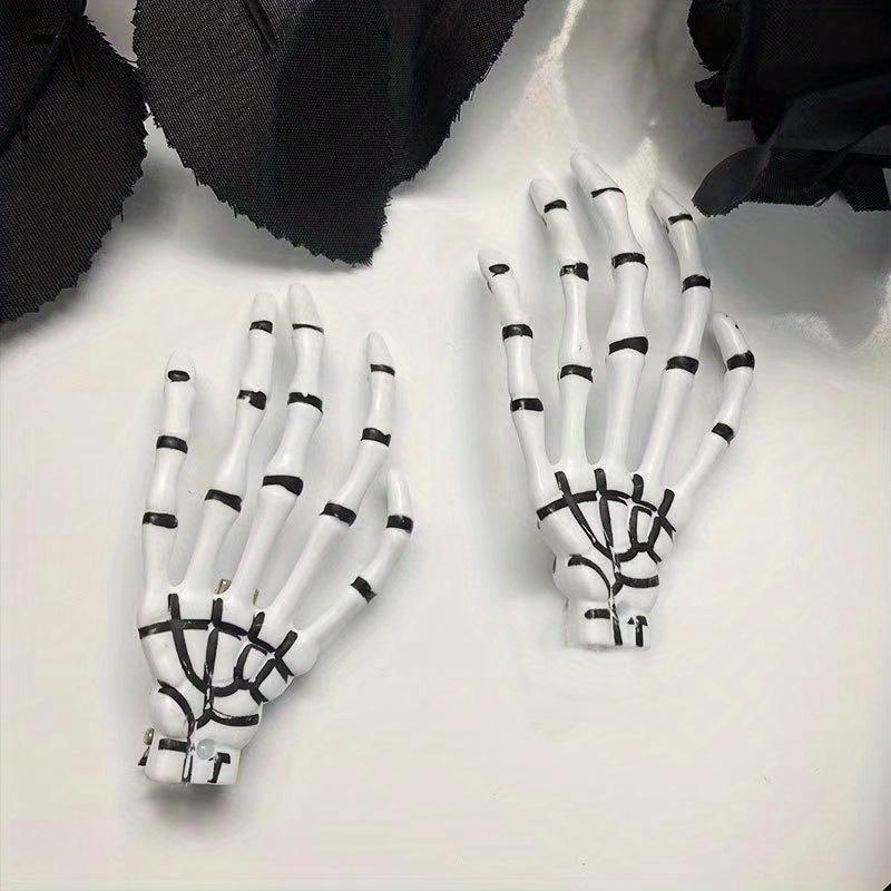 1-Piece Hair Clip - Women's Skull Claw Clip, Horror Party Decoration and Role Playing Clothing Accessories