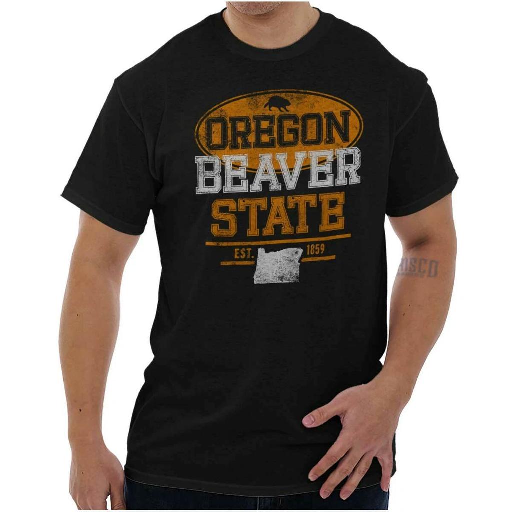 Oregon The Beaver State Souvenir Gift OR Womens or Mens Crewneck T Shirt Tee