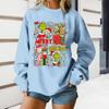 Women's Loose Comfortable Casual Fashionable Character Printing Round Neck Long Sleeved Sweatshirt